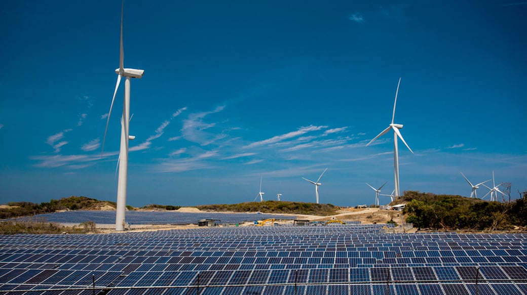 Wind and solar farm