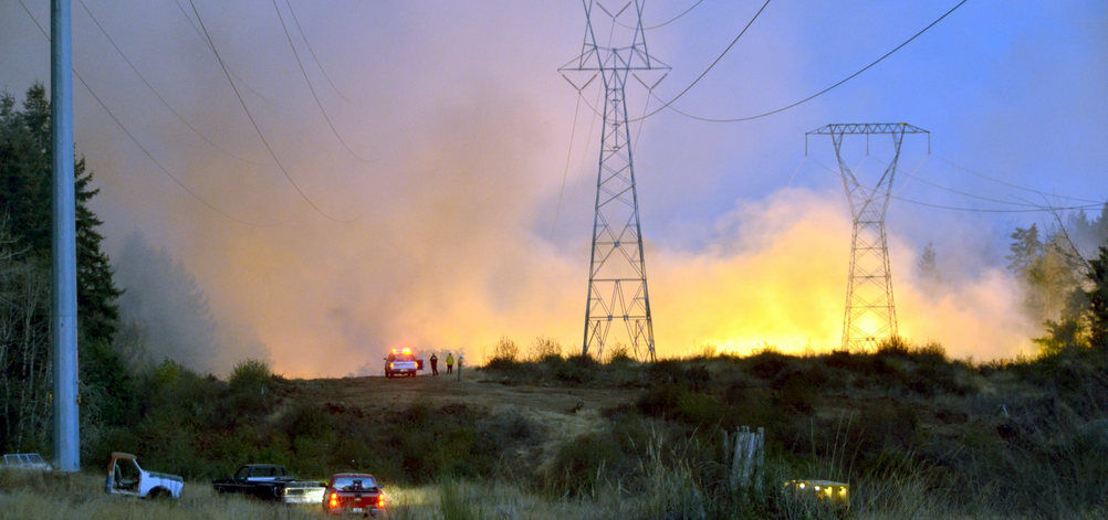  Wildfires near utility assets